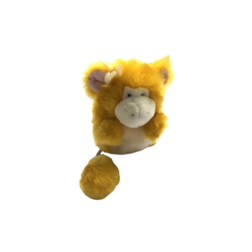 1999 Commonwealth Orange Yellow Monkey Pompom Tail No Legs Vintage Plush